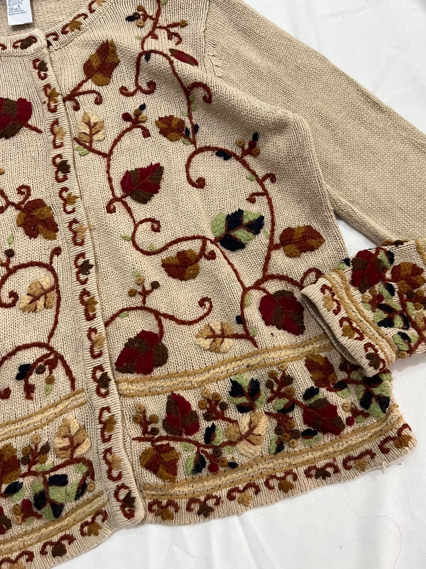 David Hollis Embroidered Sweater L/XL