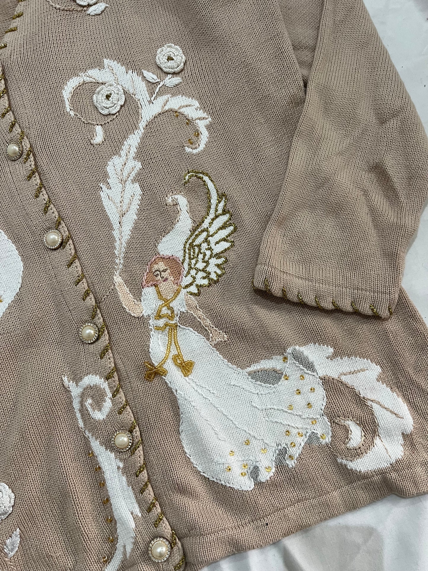 Storybook Knits Hand Embroidered Sweater XL/XXL