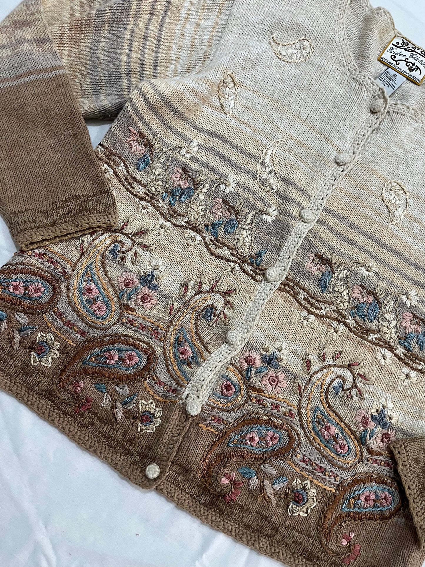 Heirloom Embroidered Sweater L/XL