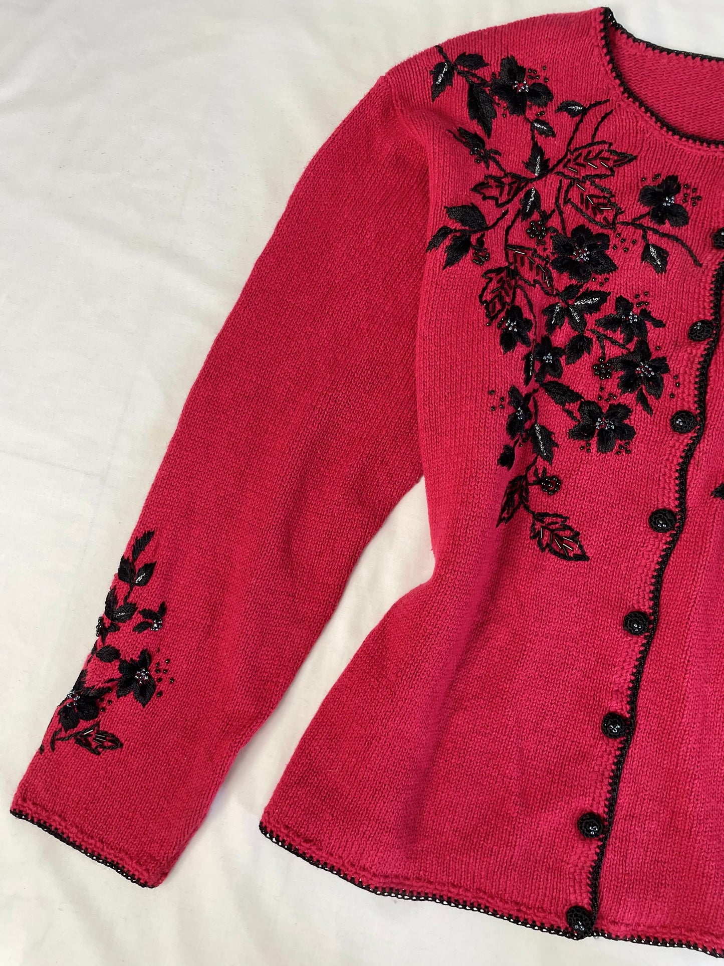Tiara Embroidered Sweater 3XL