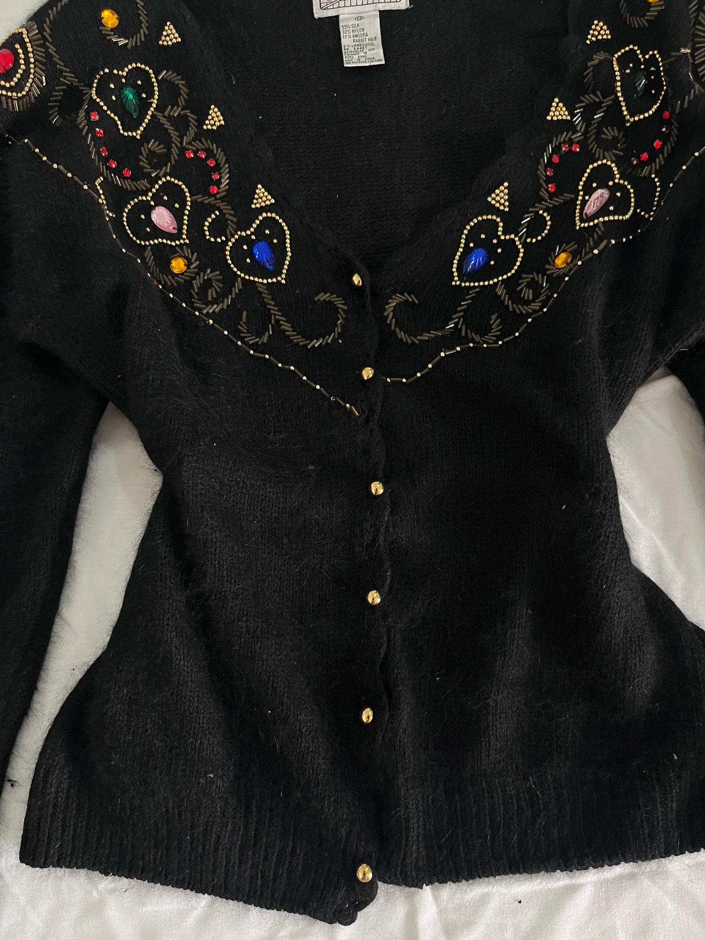 Rare Angora & Silk Vintage Sweater L