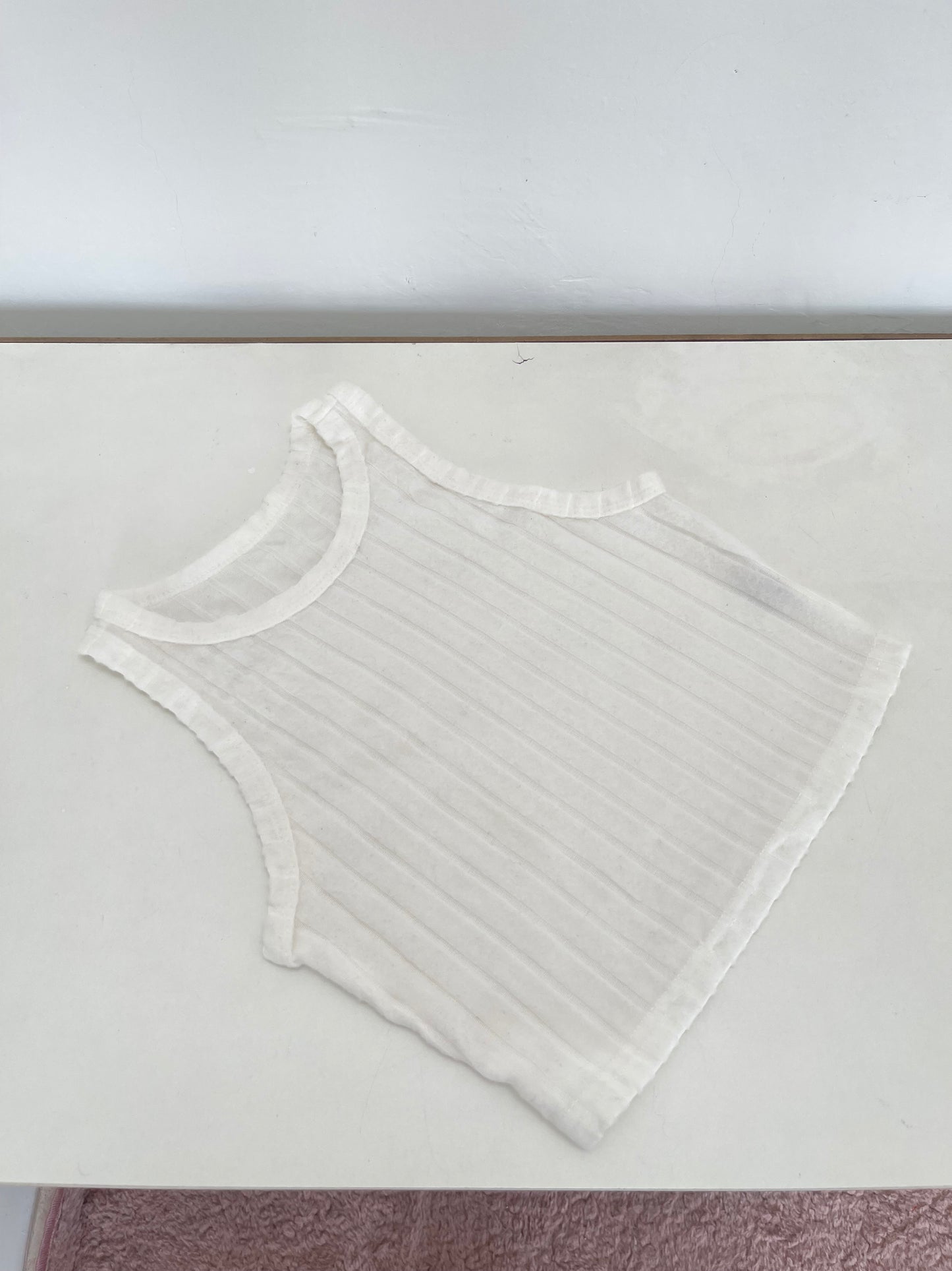 White Rib Top XXS