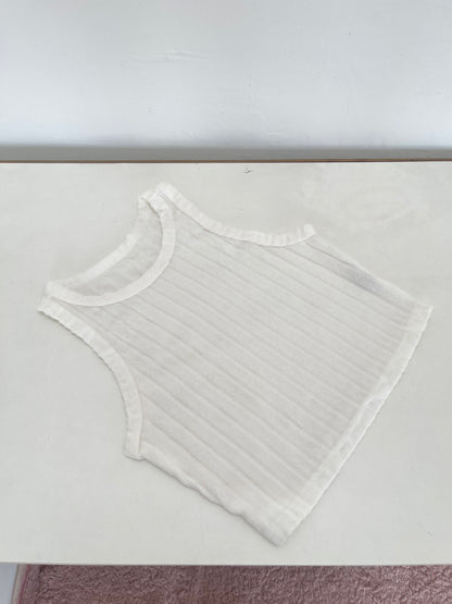 White Rib Top XXS