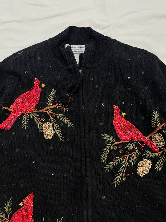 Tiara Hand Embroidered Sweater XL/XXL