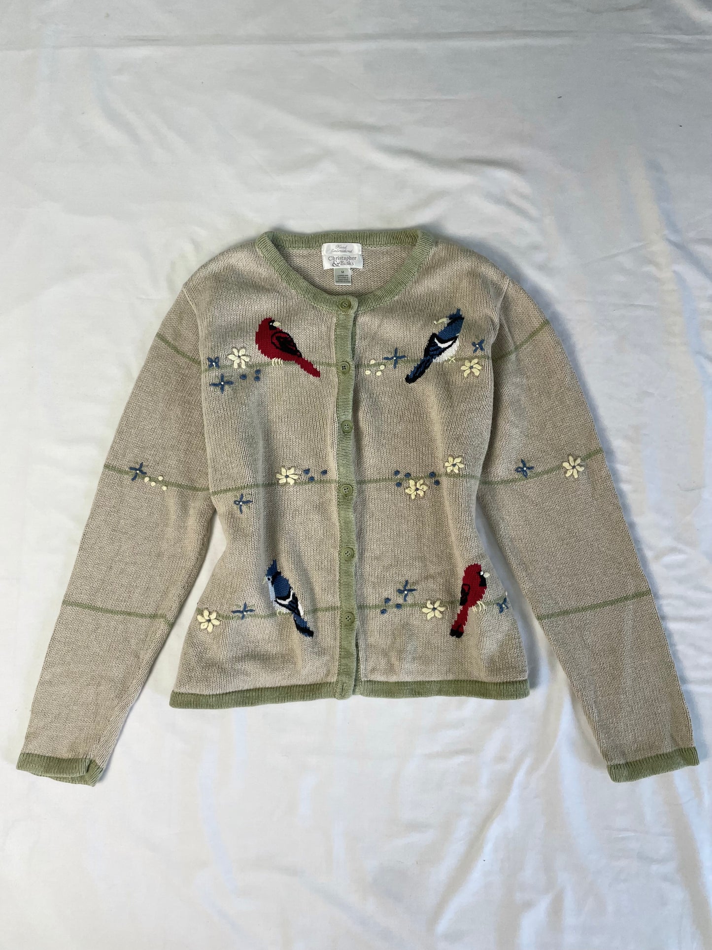 Christopher&bank's Embroidered Sweater XL
