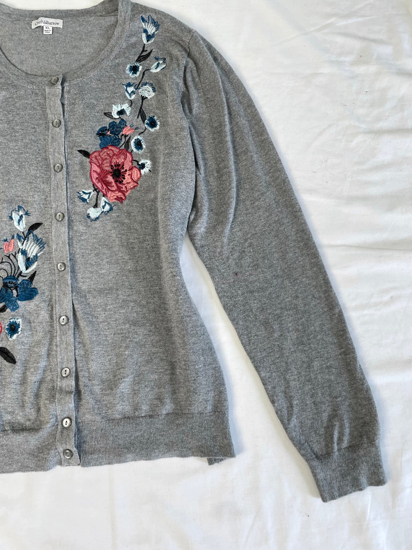 Croft&barrow Embroidered Sweater XXL