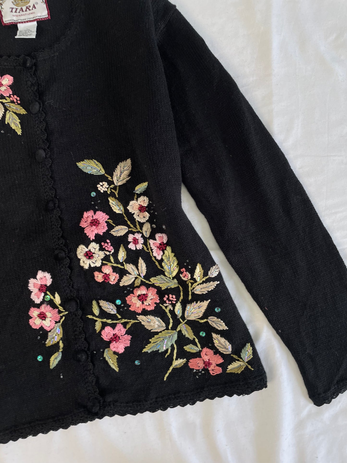 Tiara Hand Embroidered Sweater XXL