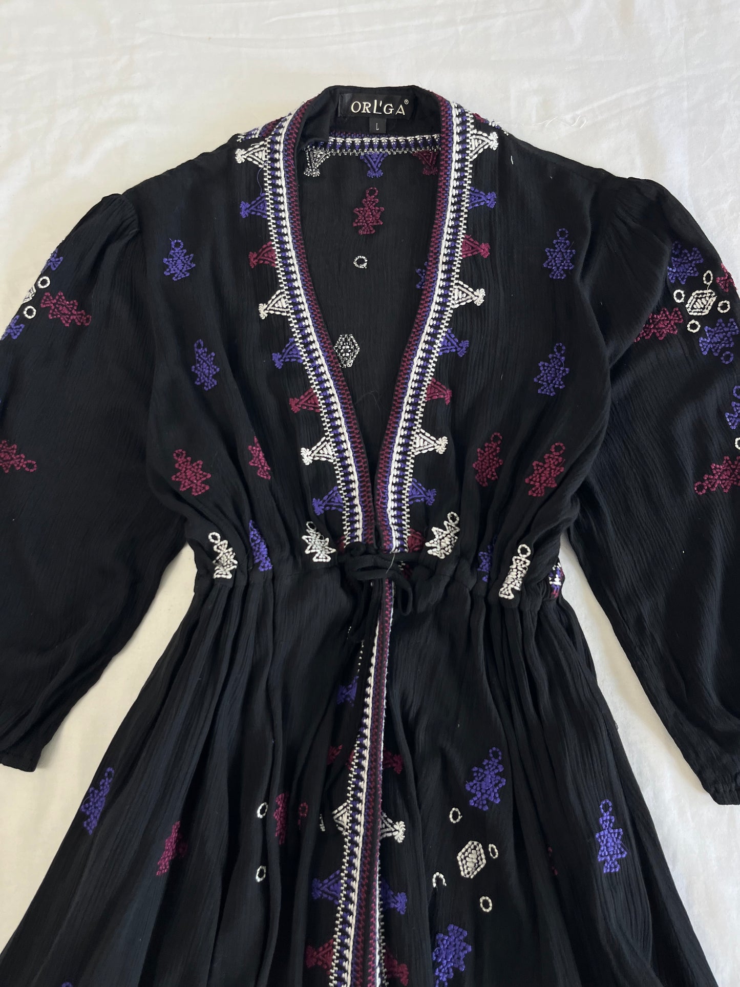 Embroidered Dress S/M/L