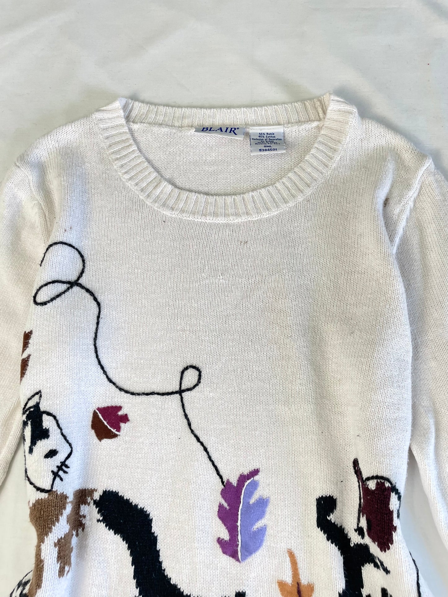 Blair Embroidered Sweater L