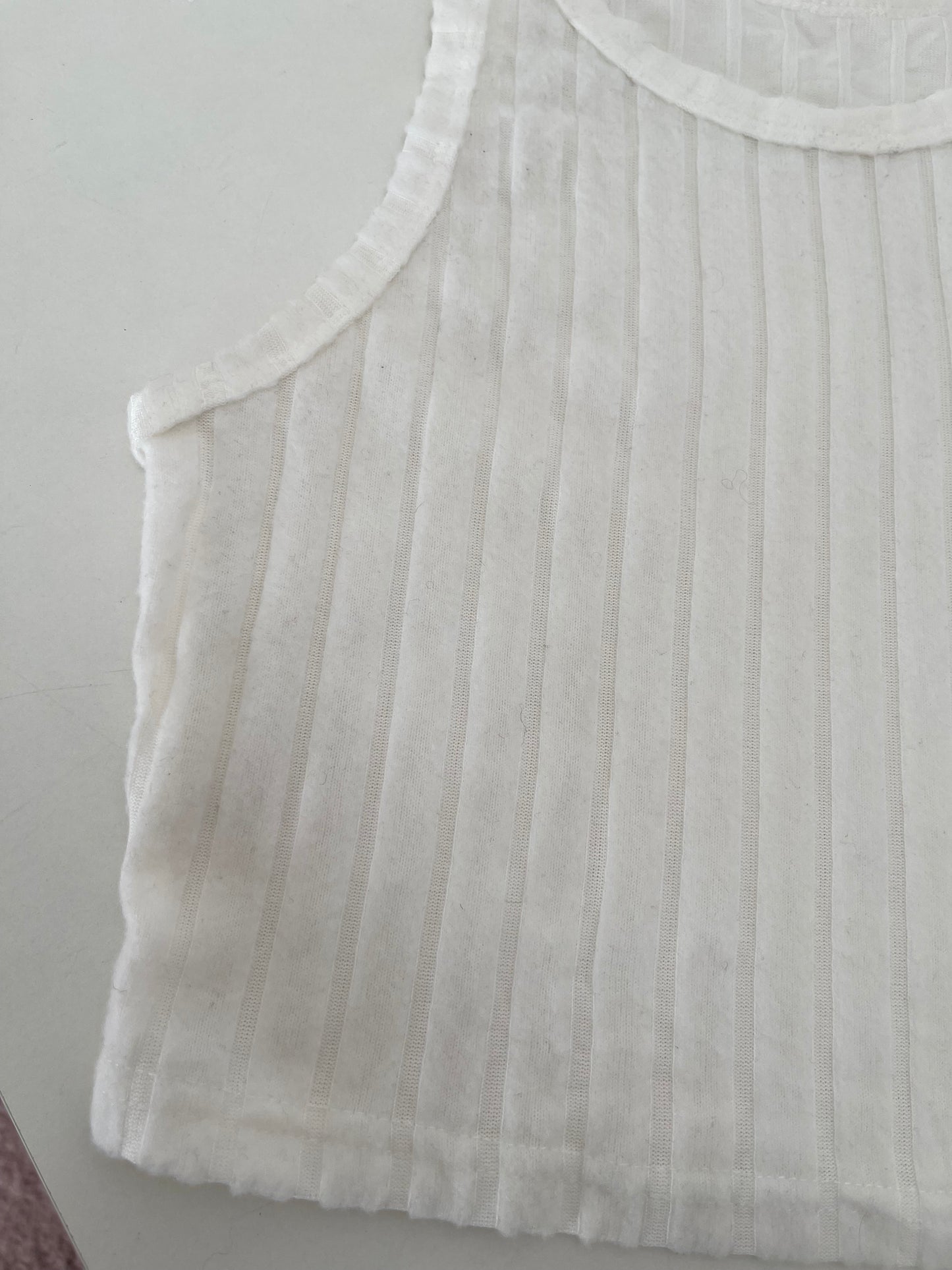 White Rib Top XXS
