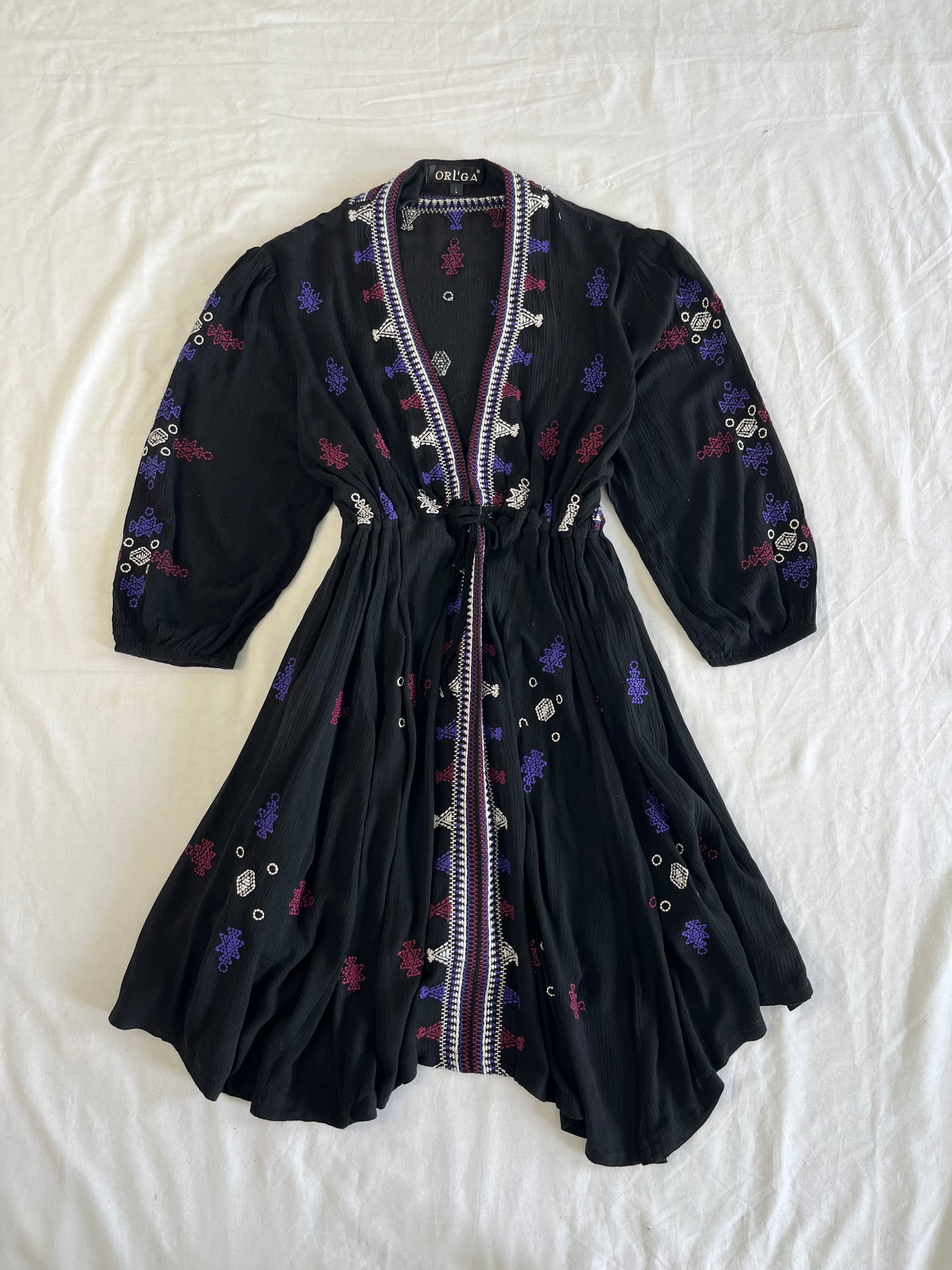 Embroidered Dress S/M/L
