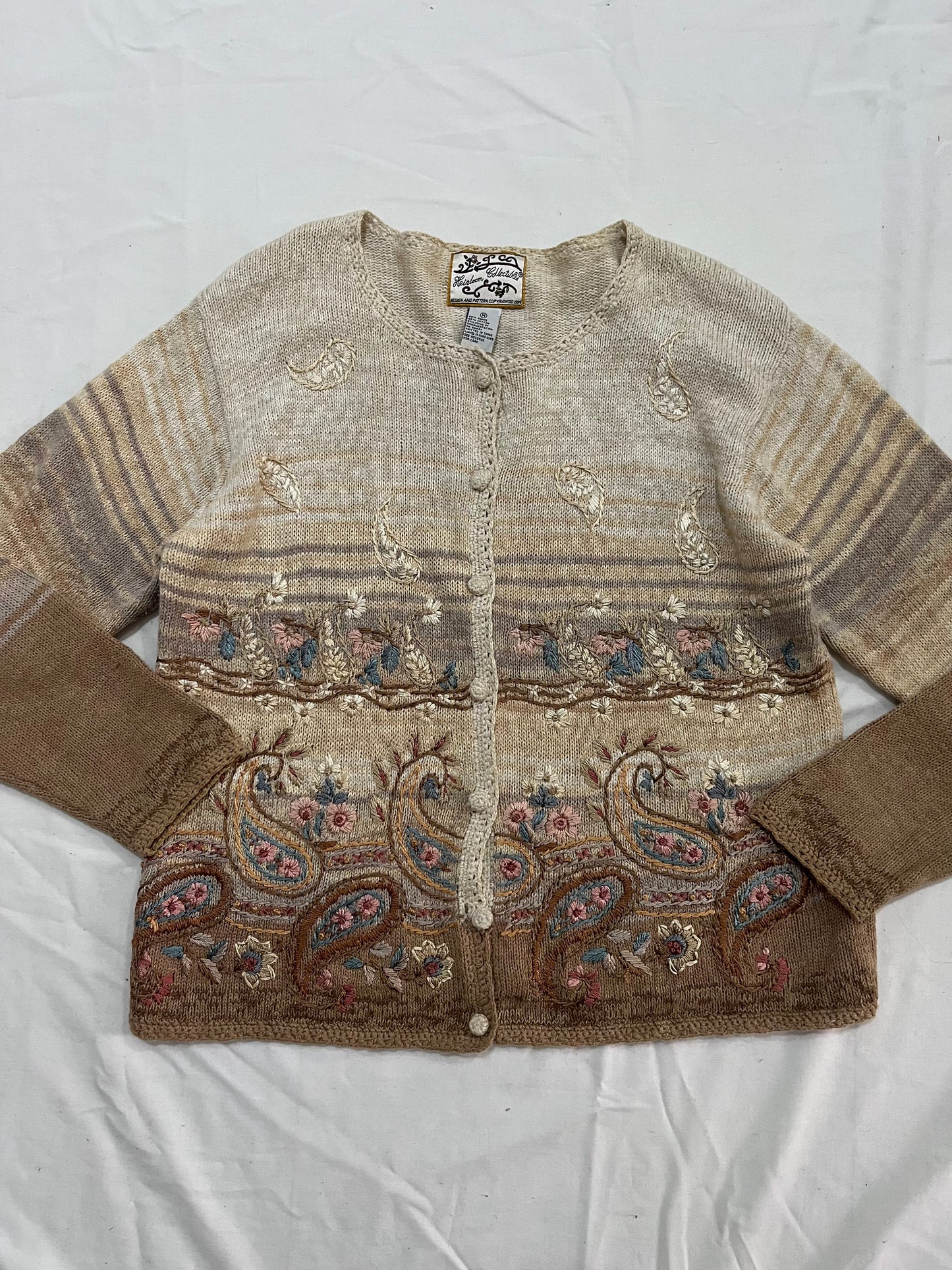 Heirloom Embroidered Sweater L/XL