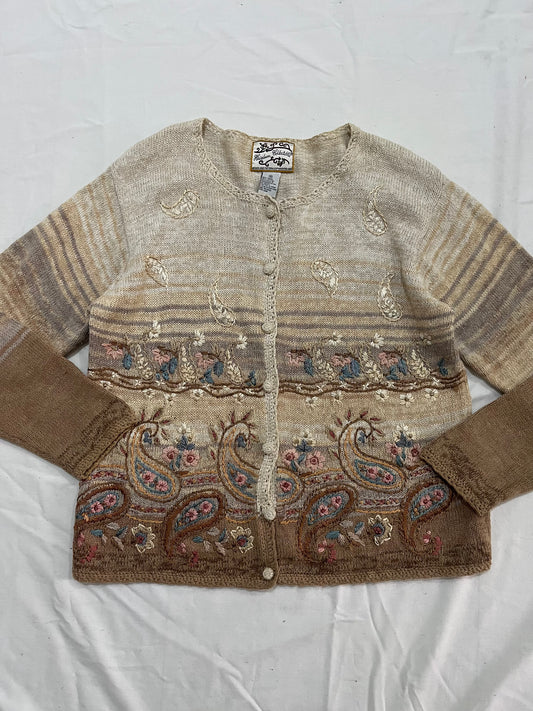 Heirloom Embroidered Sweater L/XL