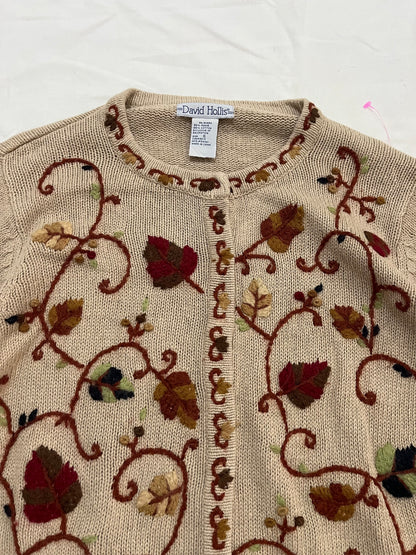 David Hollis Embroidered Sweater L/XL