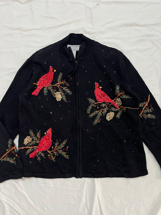 Tiara Hand Embroidered Sweater XL/XXL