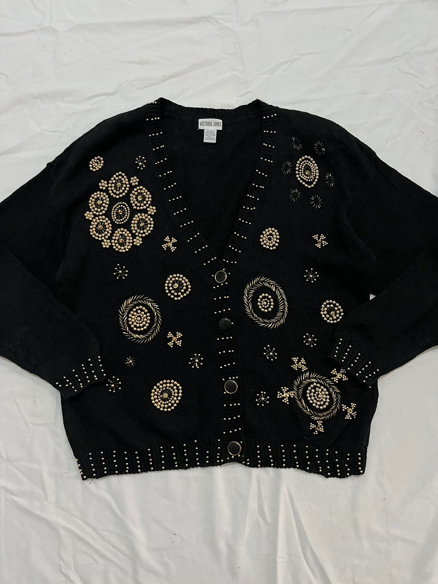 Victoria Jones Hand Embroidered Sweater XXL/3XL
