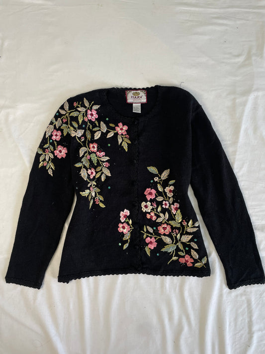 Tiara Hand Embroidered Sweater XXL