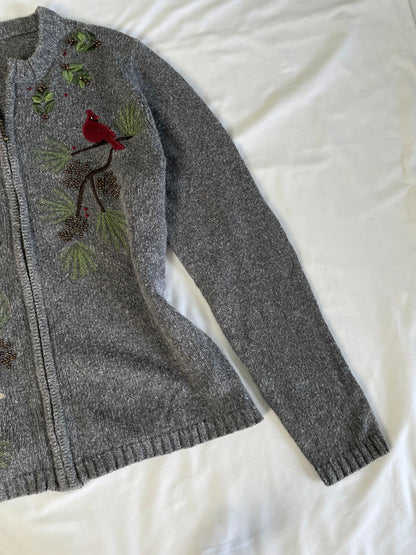 Croft&barrow Embroidered Sweater L