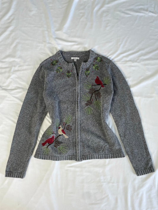 Croft&barrow Embroidered Sweater L