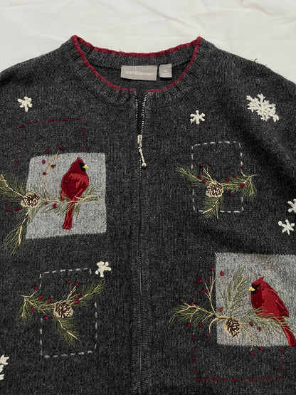 Croft&barrow Embroidered Sweater XL/XXL