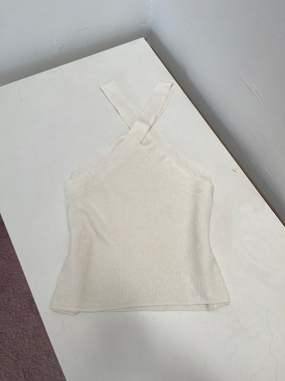 White Criss Cross Top M/L