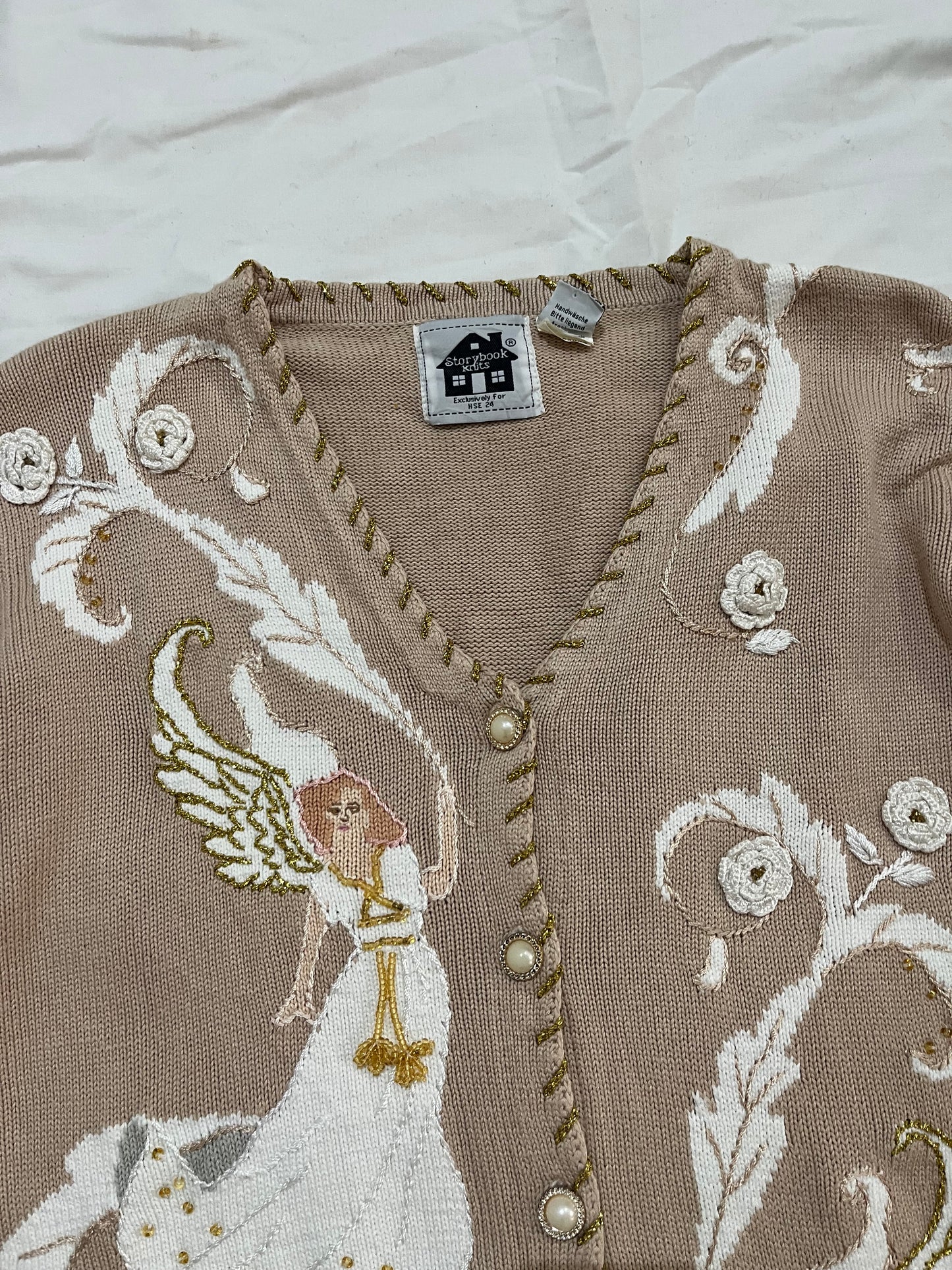 Storybook Knits Hand Embroidered Sweater XL/XXL
