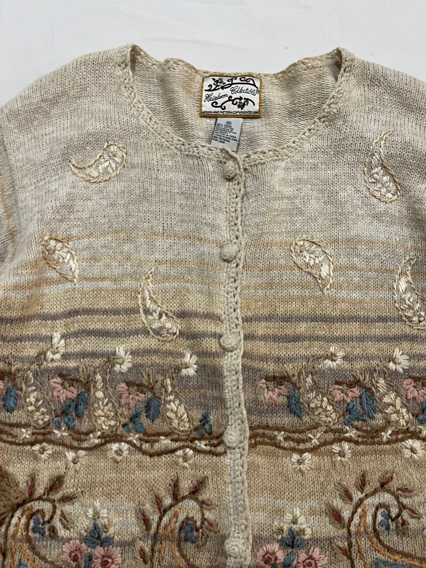 Heirloom Embroidered Sweater L/XL
