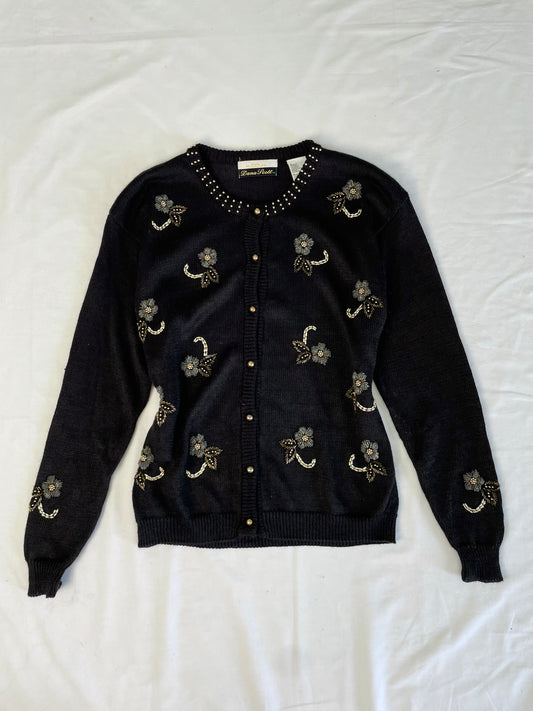 Embroidered Sweater L